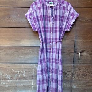 Plaid Purple Dress